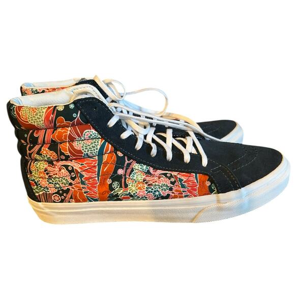 VANS Skate Hi Slim Liberty Sea Floral Sneakers in Multi Colors Men 6.5 Women 8 - Picture 2 of 7